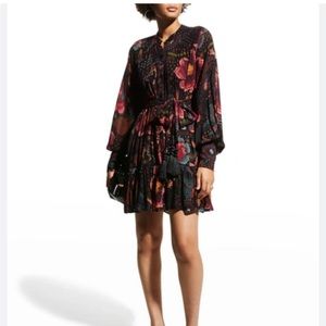 Farm Rio Black River Creatures Mini Dress